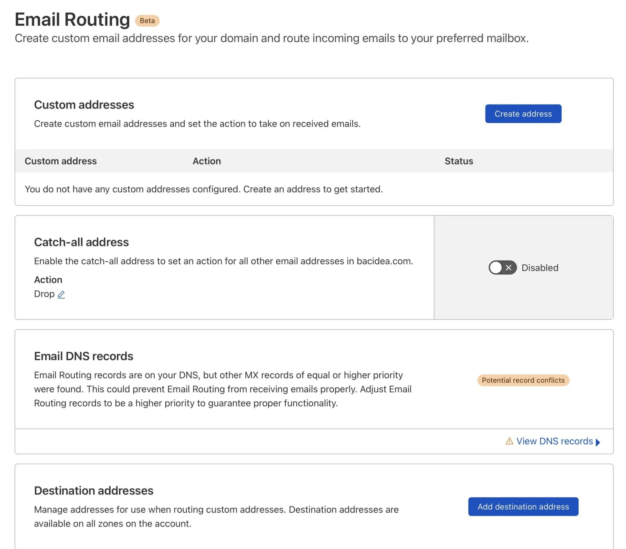 สร้าง Mail Forwarder ฟรีด้วยฟีเจอร์ใหม่ของ Cloudflare 8 สร้าง Mail Forwarder ฟรีด้วยฟีเจอร์ใหม่ของ Cloudflare 7