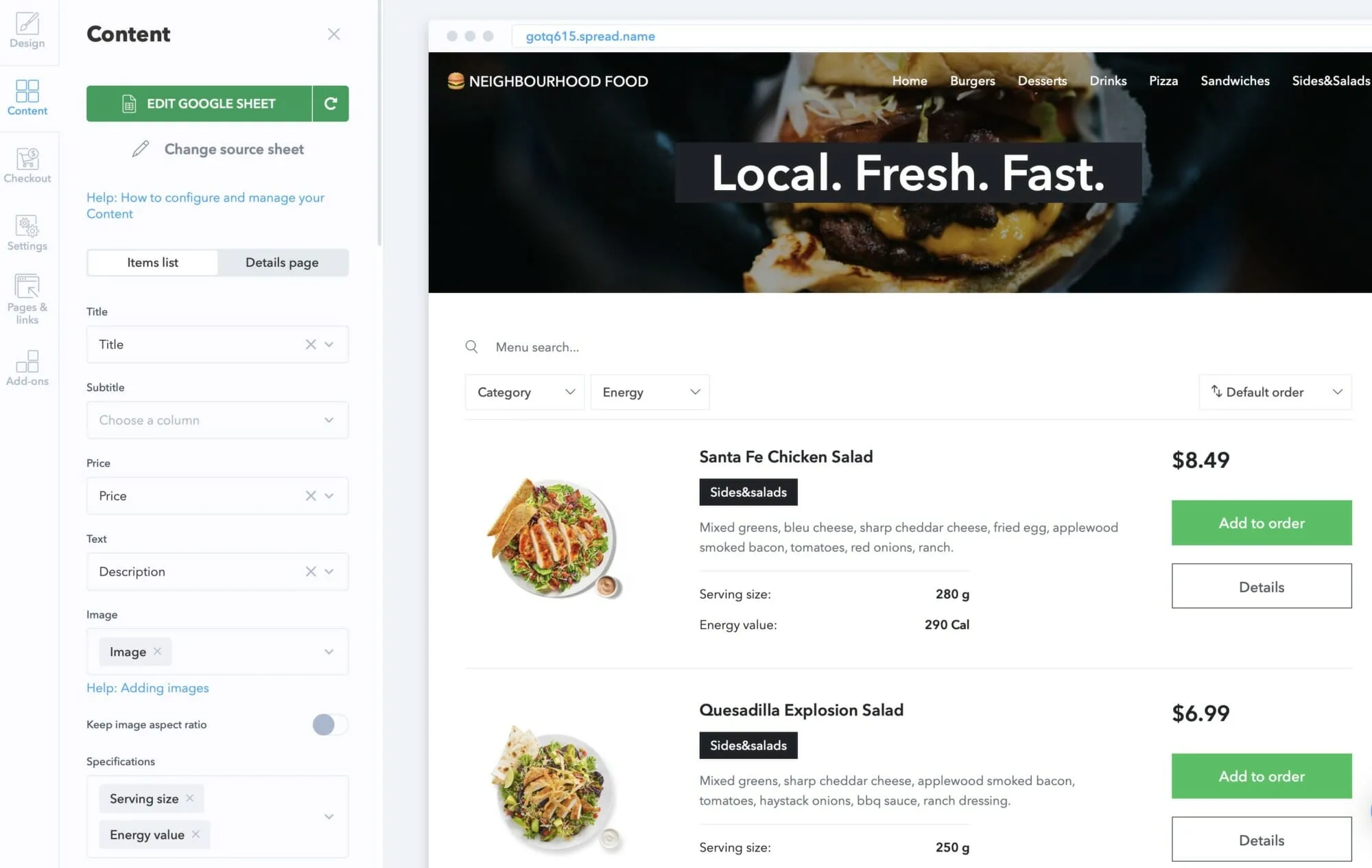 SpreadSimple สร้างเว็บง่ายๆ ด้วย Google Sheet ทำได้ทั้งเว็บขายของ ร้านอาหาร ข้อมูลอสังหาฯ หรือเว็บ Affiliate 12 SpreadSimple สร้างเว็บง่ายๆ ด้วย Google Sheet ทำได้ทั้งเว็บขายของ ร้านอาหาร ข้อมูลอสังหาฯ หรือเว็บ Affiliate 11