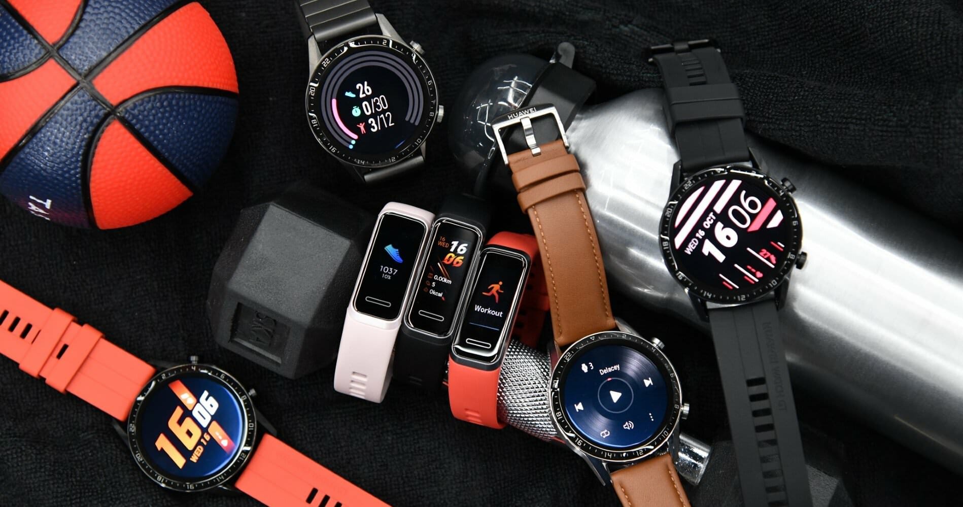 HUAWEI Watch GT 2 + Band 4 Packshot
