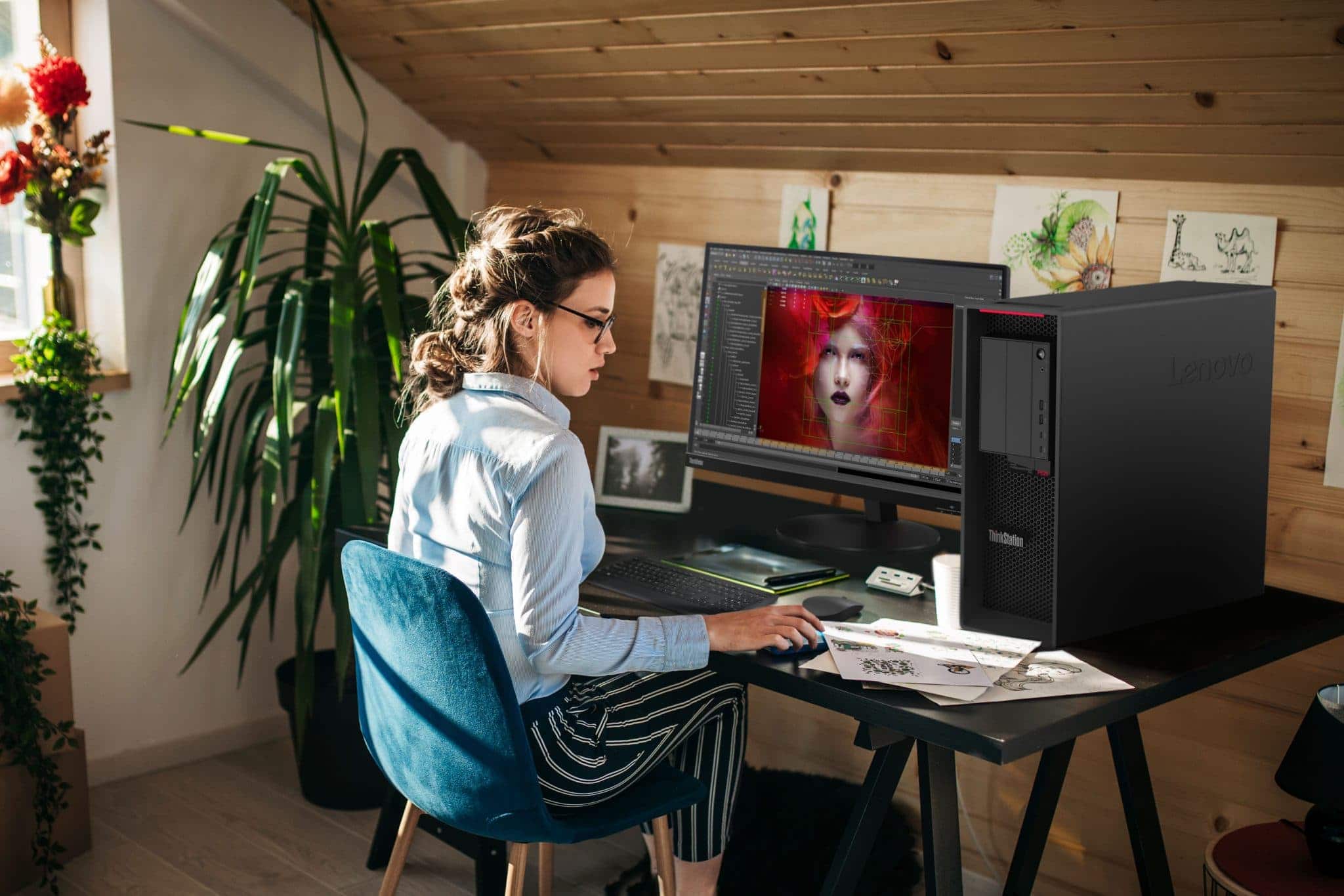 ThinkStation P620 Lifestyle Photo M&E