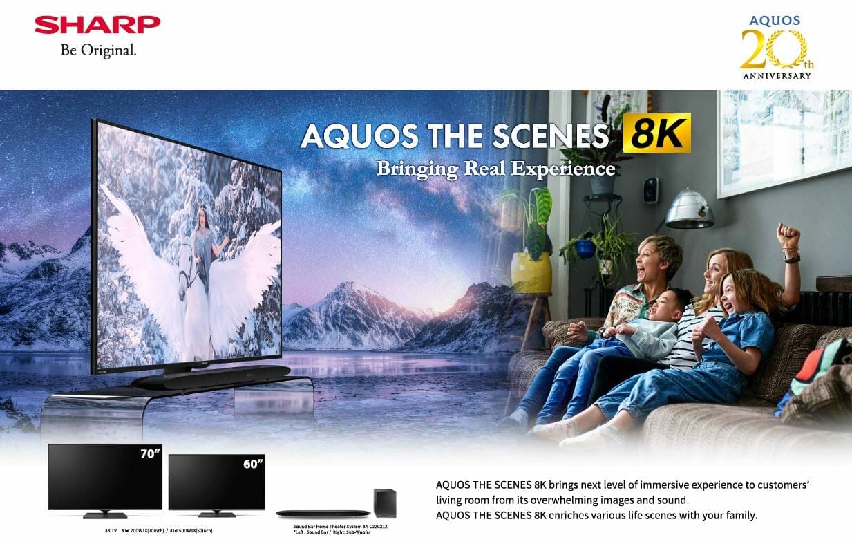 2 SHARP AQUOS THE SCENES 8K pic