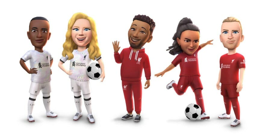 Liverpool F.C. Meta Avatars Virtual Merchandise Collection