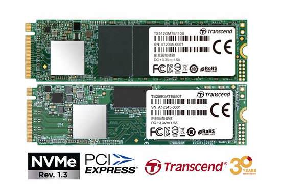 Pic Transcend PCIe NVMe M 2 SSDs for Consumer and Embedded