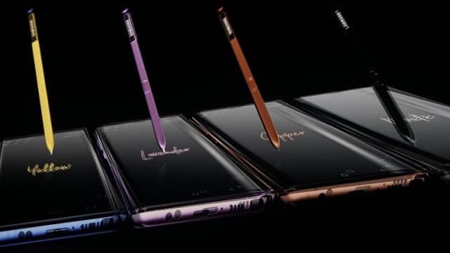 Galaxy note 9 s pen colors