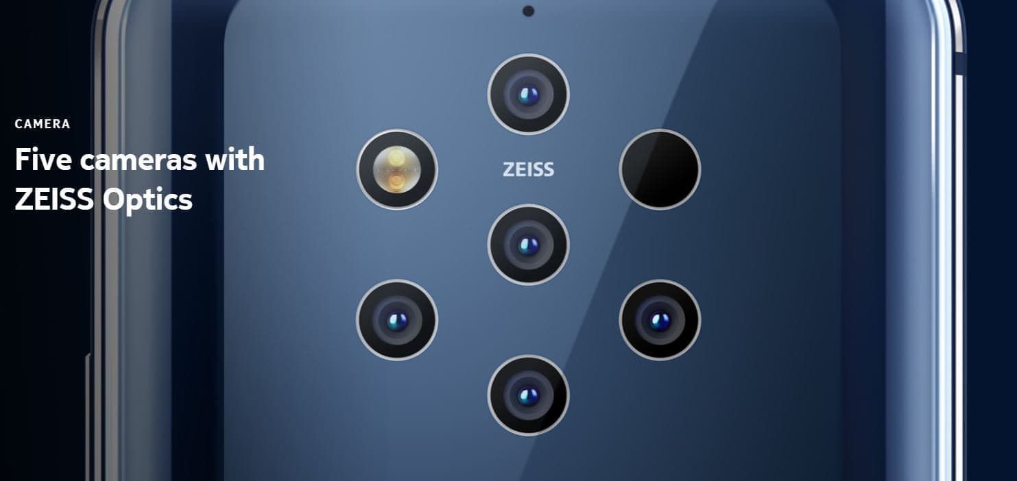 Nokia 9 PureView camera