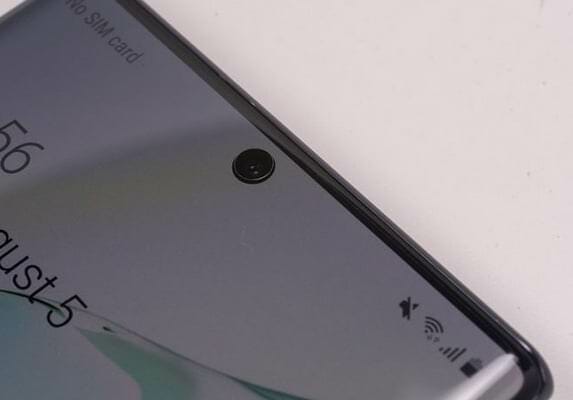 Galaxy Note 10 Front camera