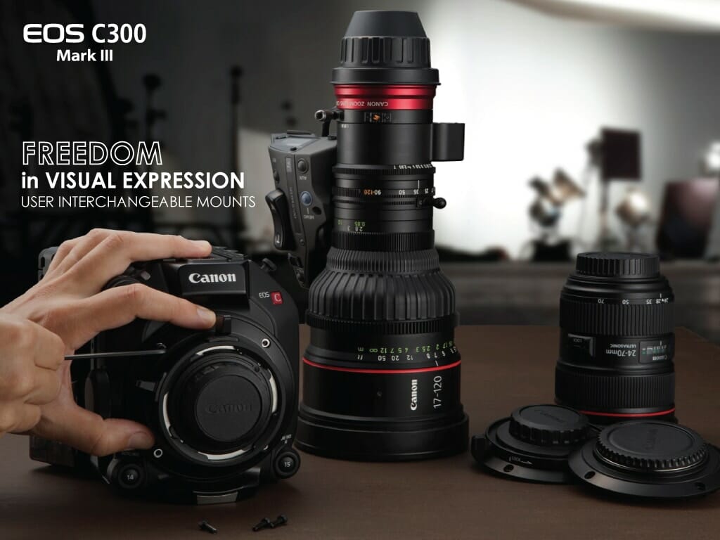 ภาพผลิตภัณฑ์ Canon EOS C300 III user interchangable mount