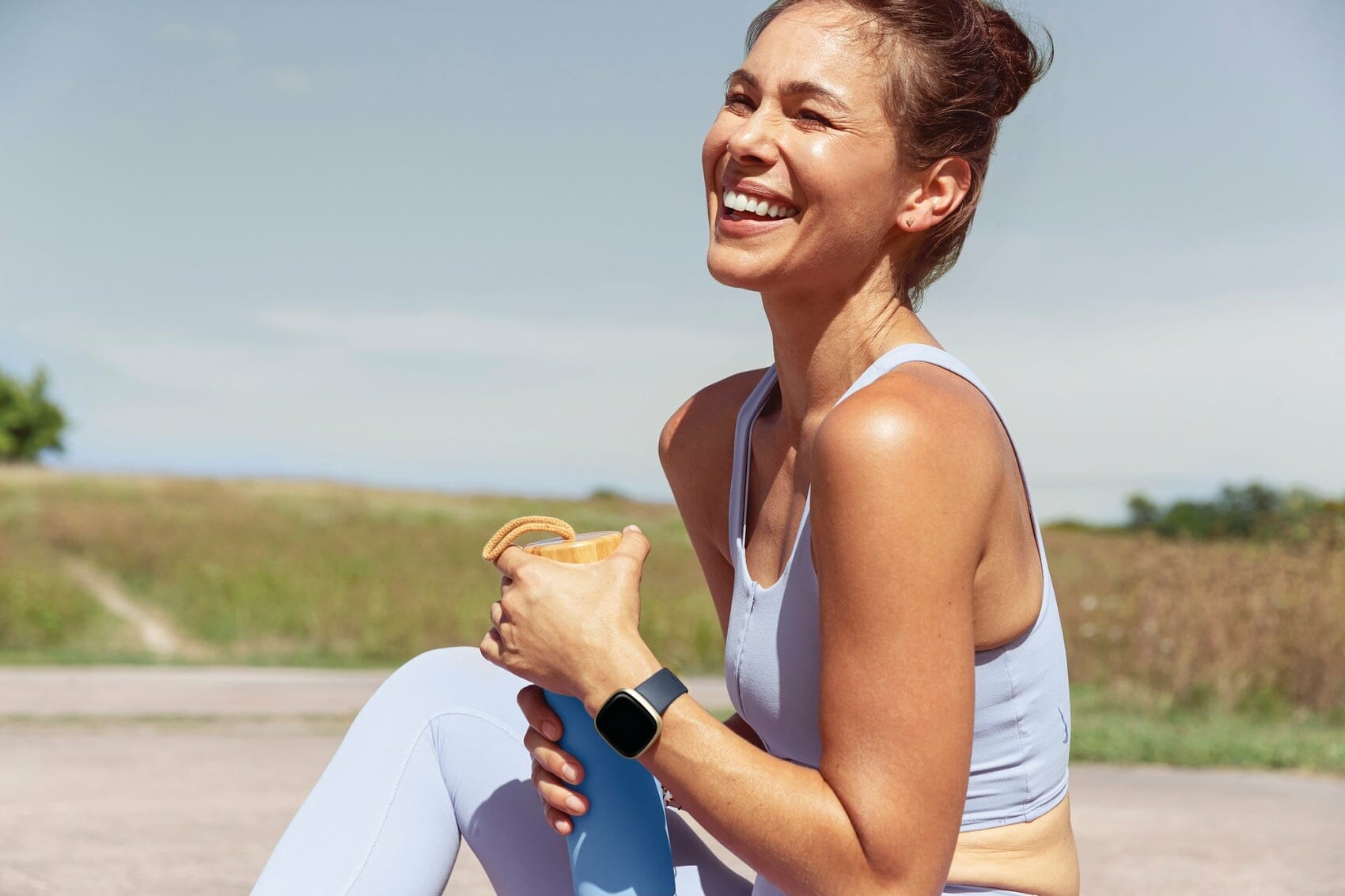 Lifestyle photo of Fitbit Versa 3.
