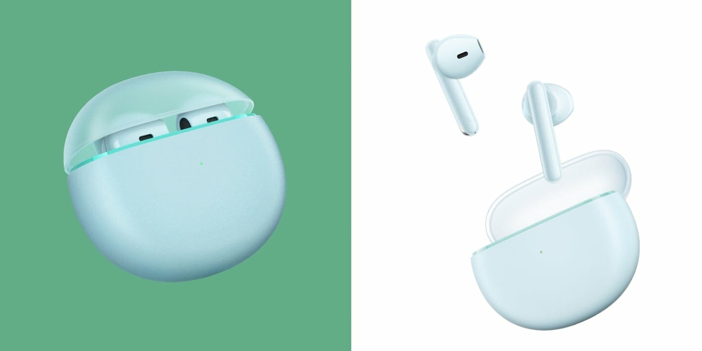 OPPO Enco Air Misty Blue Design