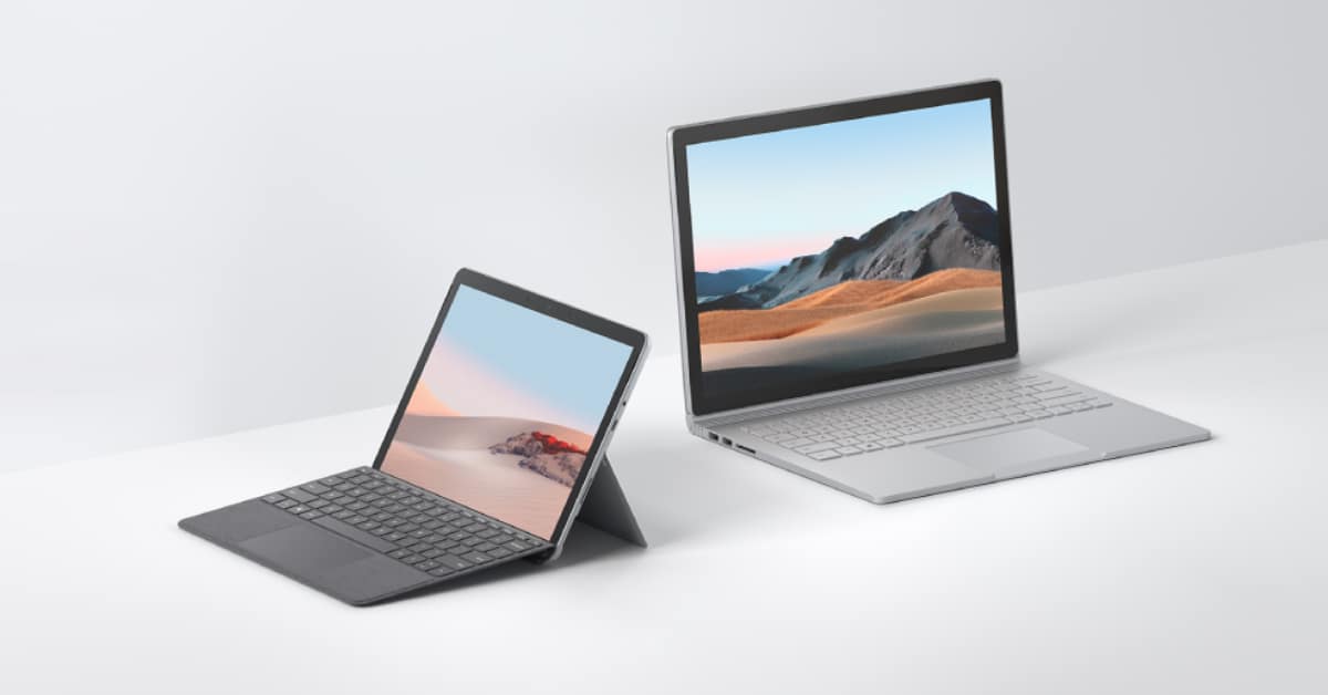 Surface Go 2 and Surface Book